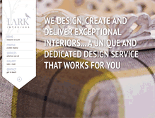 Tablet Screenshot of lark-interiors.com